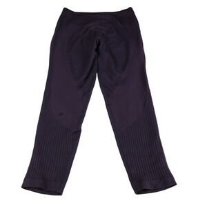 Lululemon‎ Ebb To Street Crop Leggings Black Grape Size 12 High Rise Yoga